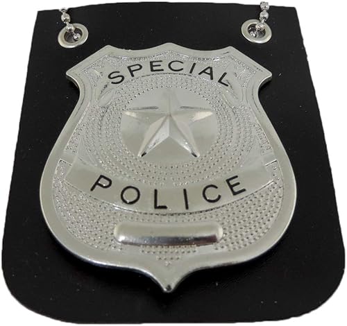 Miniatura 2 de Insignia de policía de juego de simulación con collar de moda de cadena