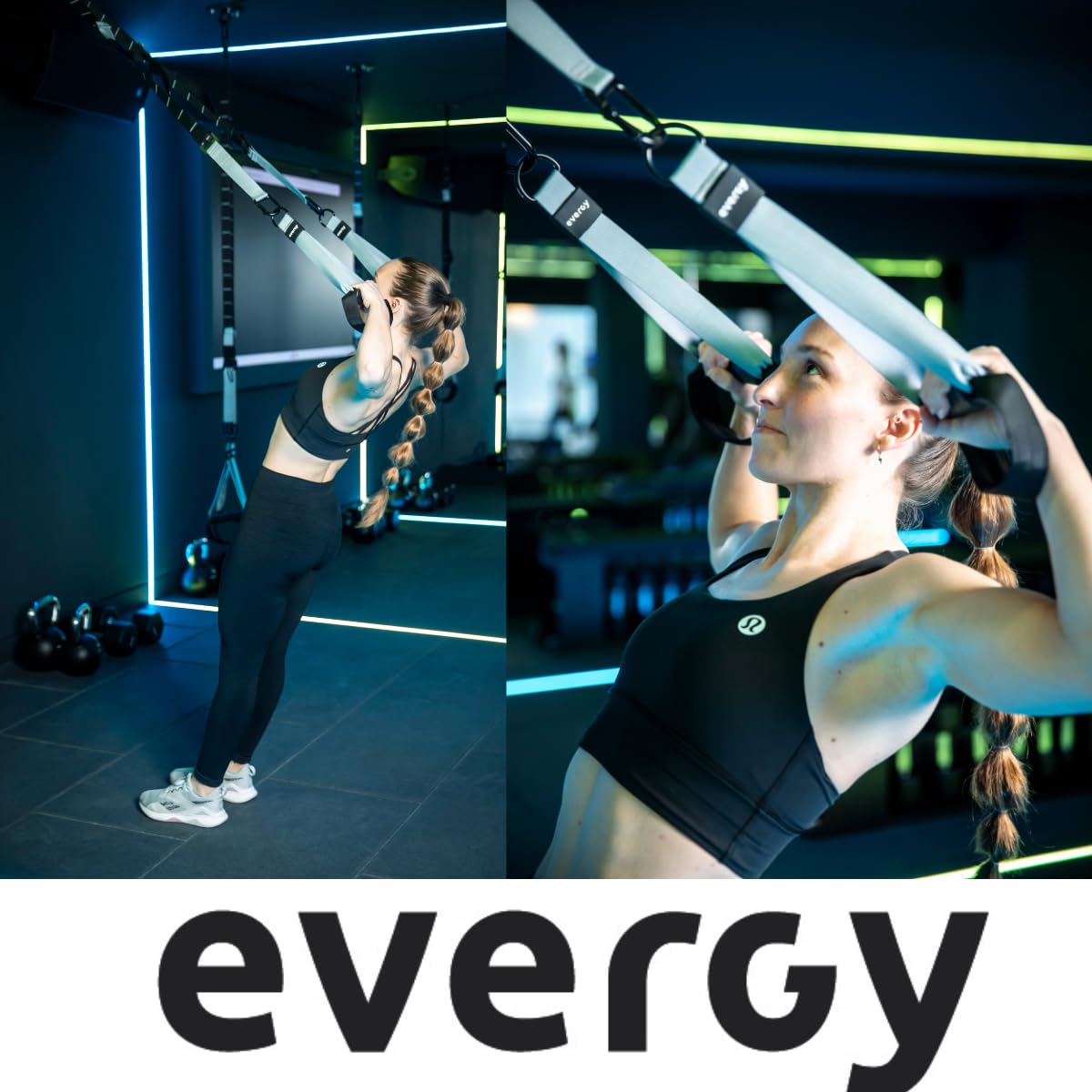 evergy Suspension. TRX entrenamiento en casa. Correa de suspensión Cross Training. Entrenamiento en suspension. Cintas trx Fitness para casa o parque. Kit suspension Training