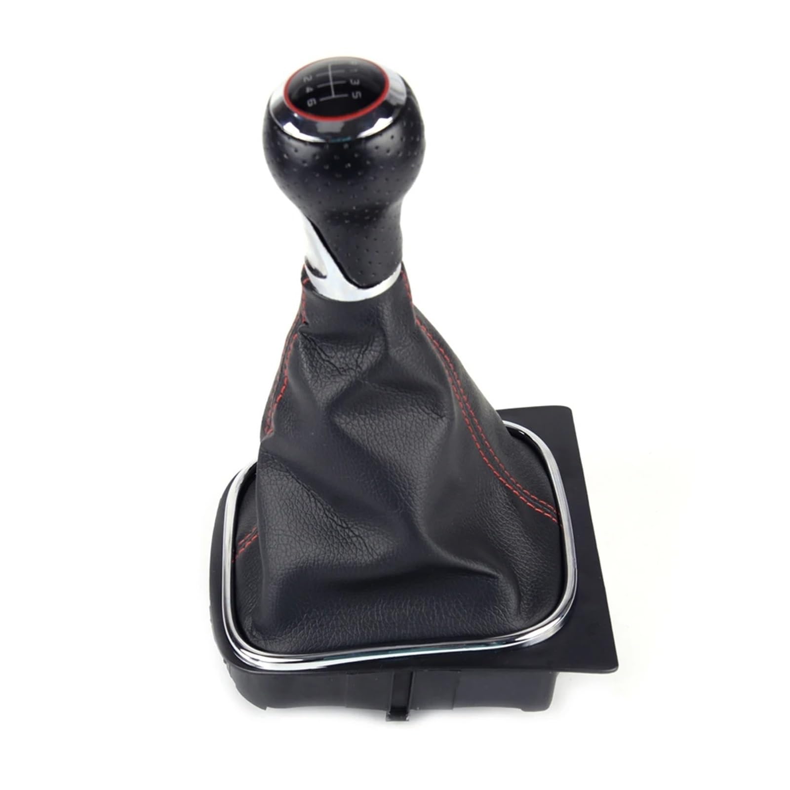Mkgkacvcpt 6 Speed Manual Shifter Knob For Vw For Golf 5 Mk5 R32 For Gti 2004-2008 1K0 711 113 5/ Manual Gear Lever Stick Shift Knob With Gaiter Boot Cover(6 Speed)