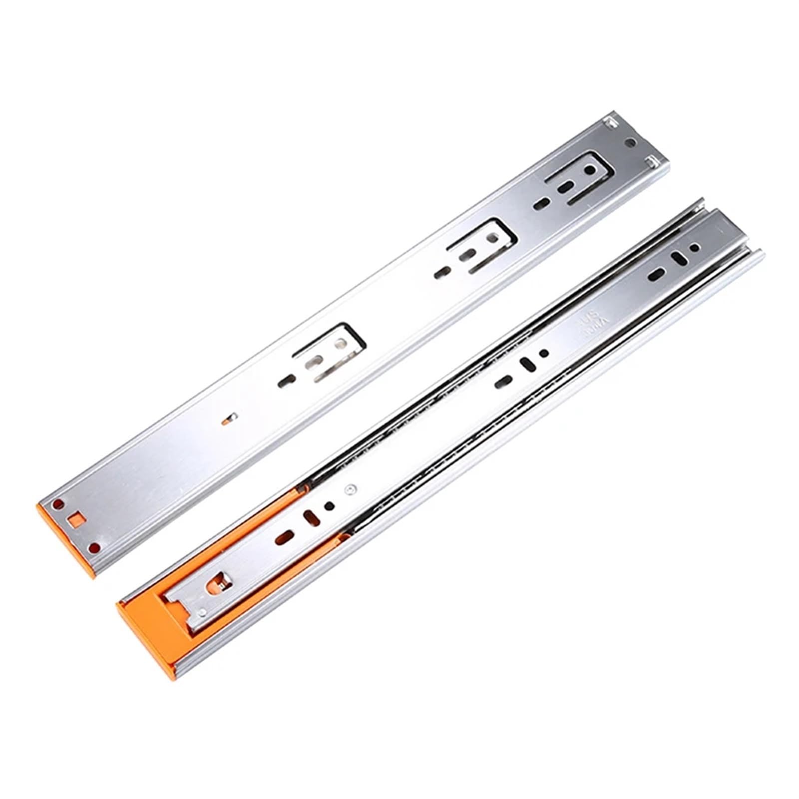 FJQFHH Drawer runners, Keyboard Cabinet Drawer Slide 3-Section 12-20in 2pc(14in)