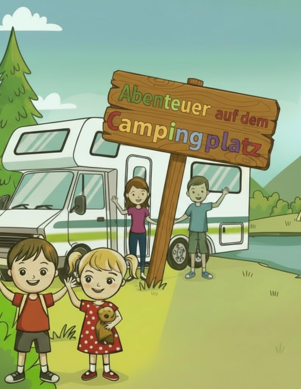 Abenteuer auf dem Campingplatz: Begleite eine fröhliche Familie auf ihrem spannenden Campingurlaub.