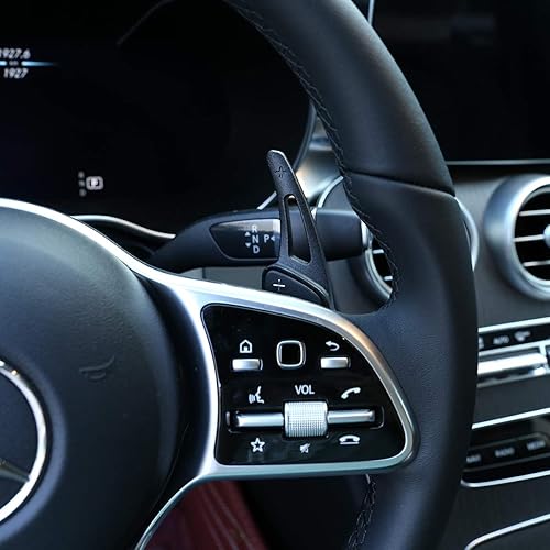 Miniatura 4 de 2 piezas de aleación de aluminio para Mercedes Benz C GLC Clase E W205 W213 X253 2015-2020 coche volante cambio remo accesorios