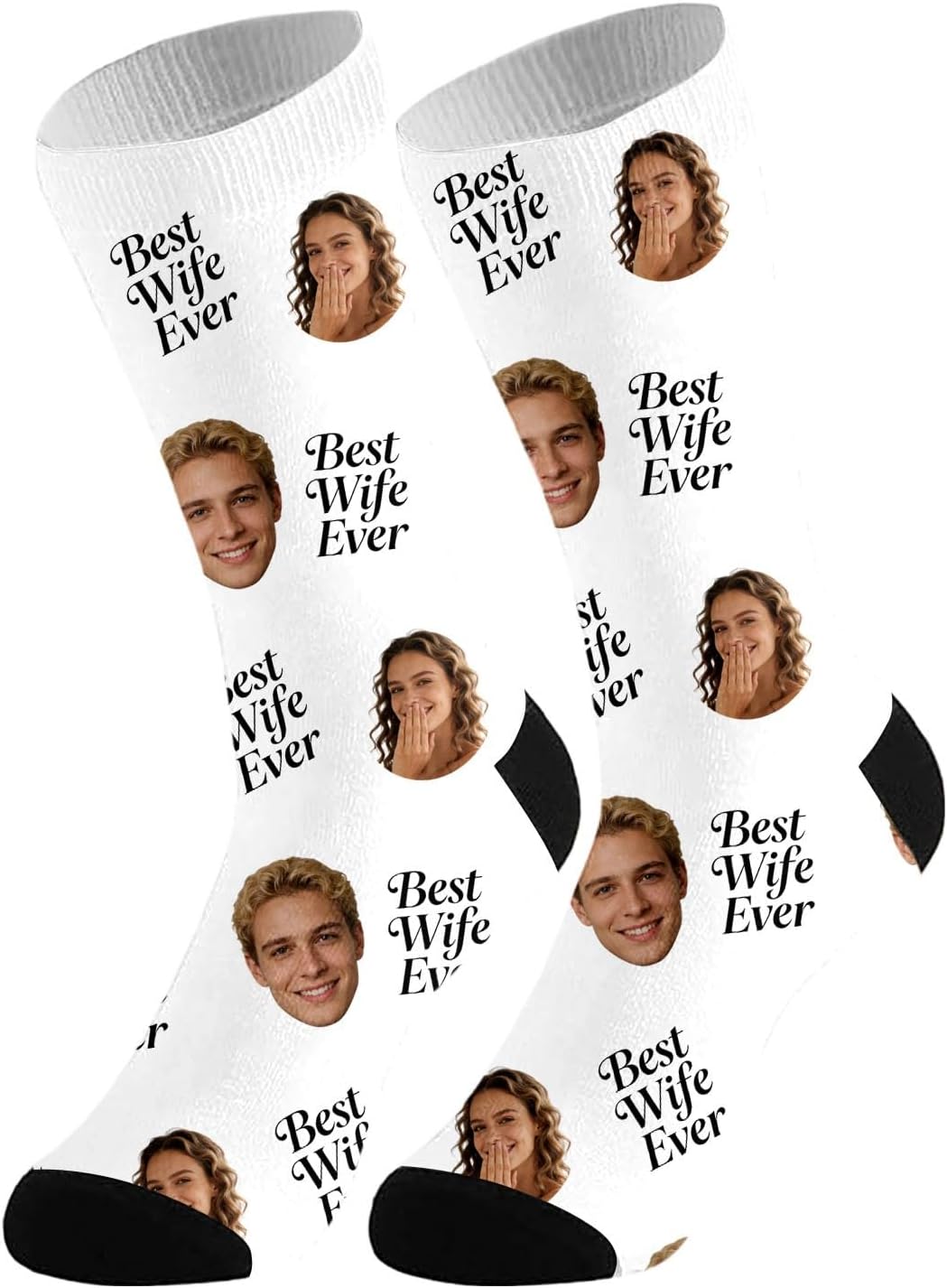 Custom Socks Personalized Face Socks with Pictures Customizable Funny Crew Sock Custom Stuff Gift for Birthday, Valentine's Day, Anniversaries Weddings