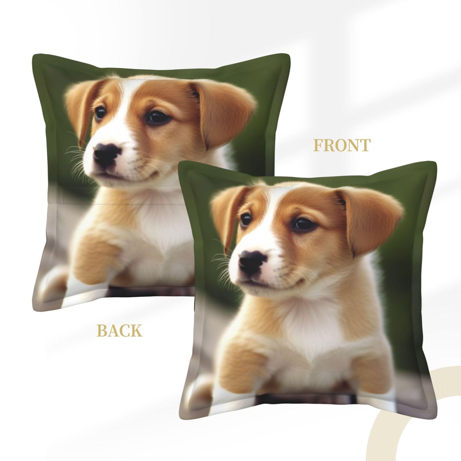 AOYEGO Federa per cuscino con cane labrador, silhouette retriever
