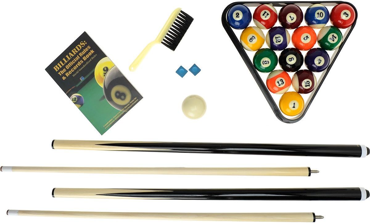 Sportcraft Deluxe Billiard Starter Set with Cues
