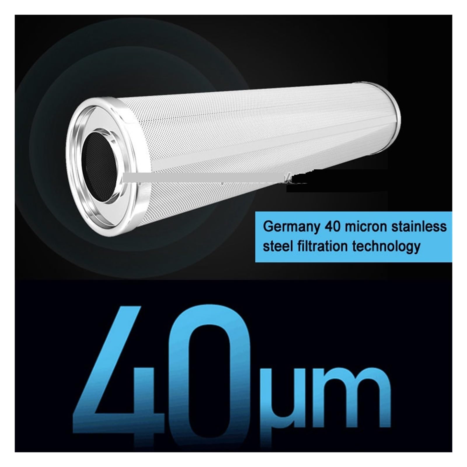 8000 L System filtracji wody pod zlewem ze stali nierdzewnej, monitorowanie ciśnienia wody. Ciepła lub zimna woda(Half inch and 1 inch)