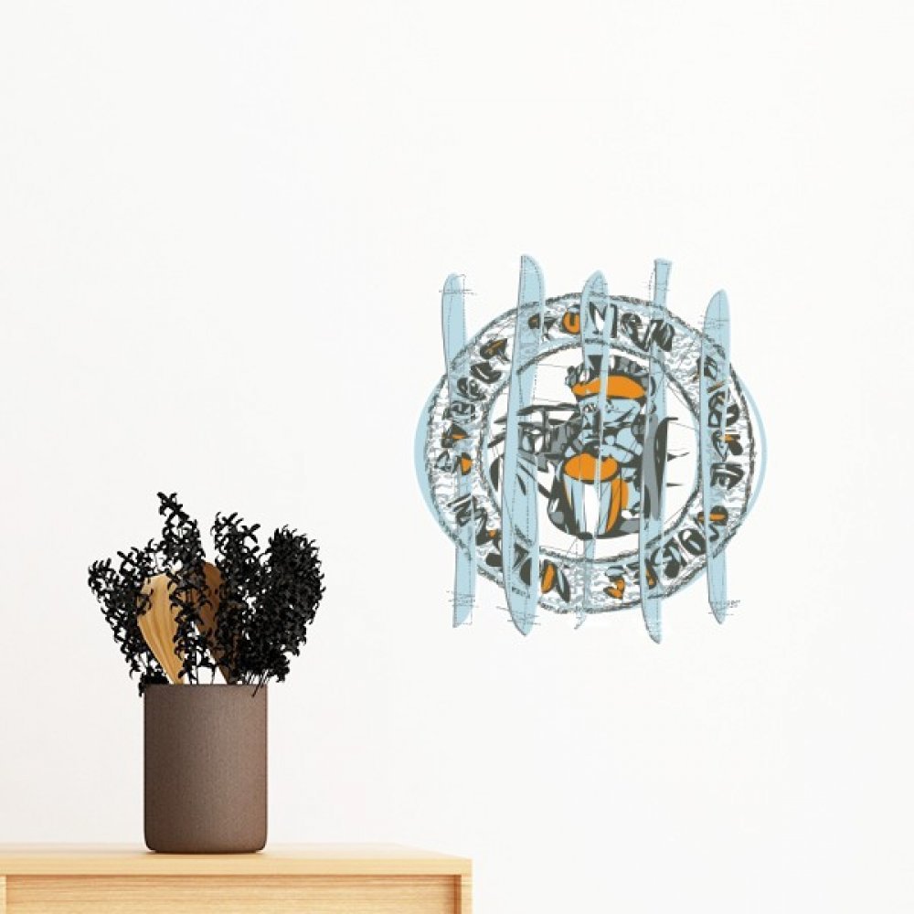 Autocollant mural animaux pour chambre enfant : deco facile en vinyle amovible 70cm