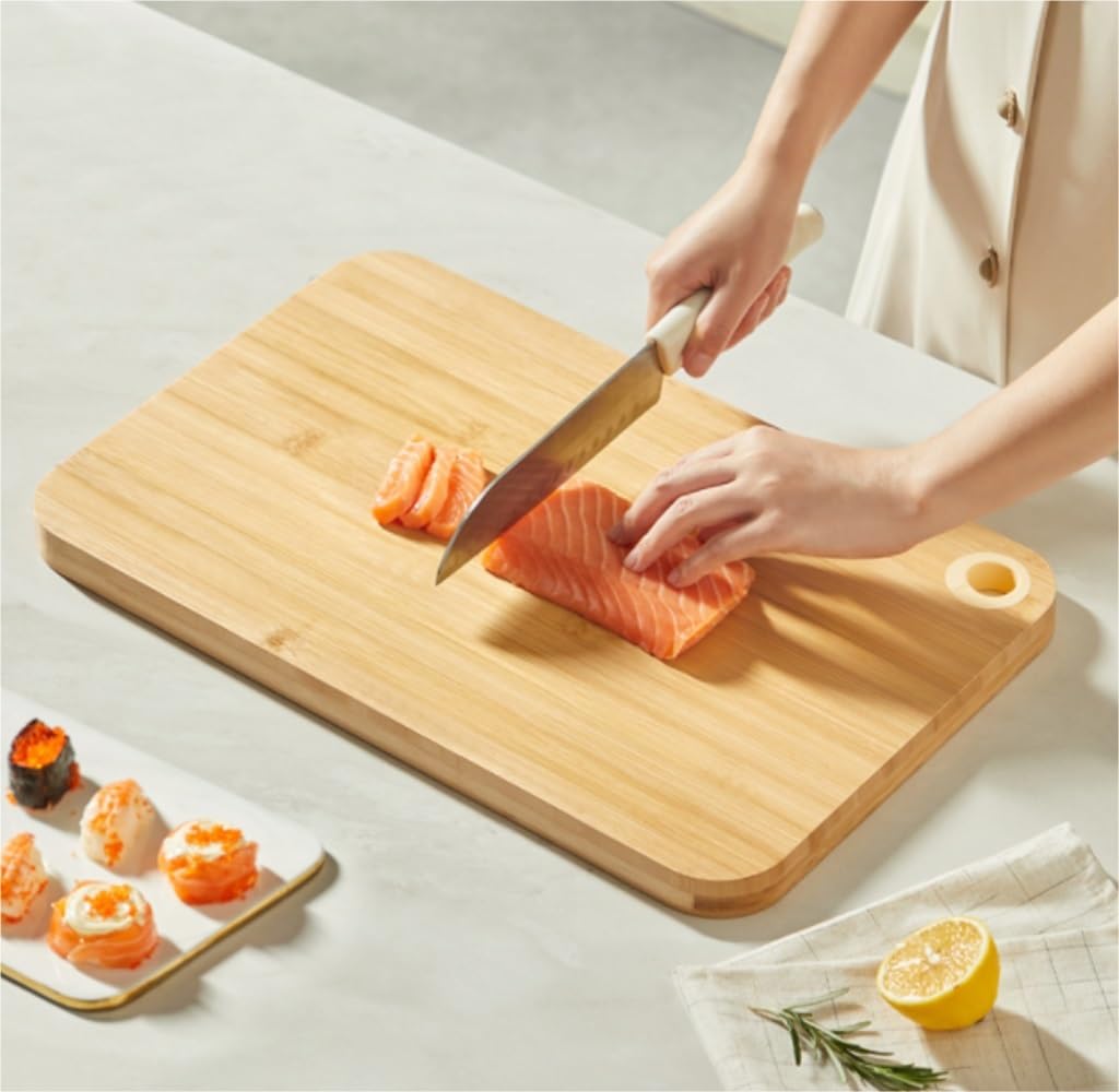 Planche Cuisine Viande, Fruits Planche À Découper Planche À Découper Cadeau Pour Maman Planche À Découper Gravée Pour La Maison Cutting Board(25.8 * 40 * 1.8cm)