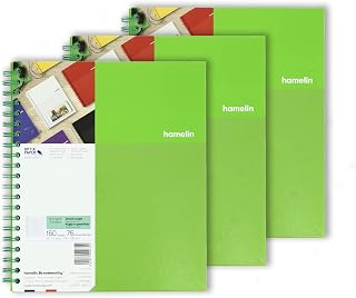 Hamelin 1 Subject 8.5x11 Graph Ruled Spiral Bound Notebook EMERALD Green 3-PACK