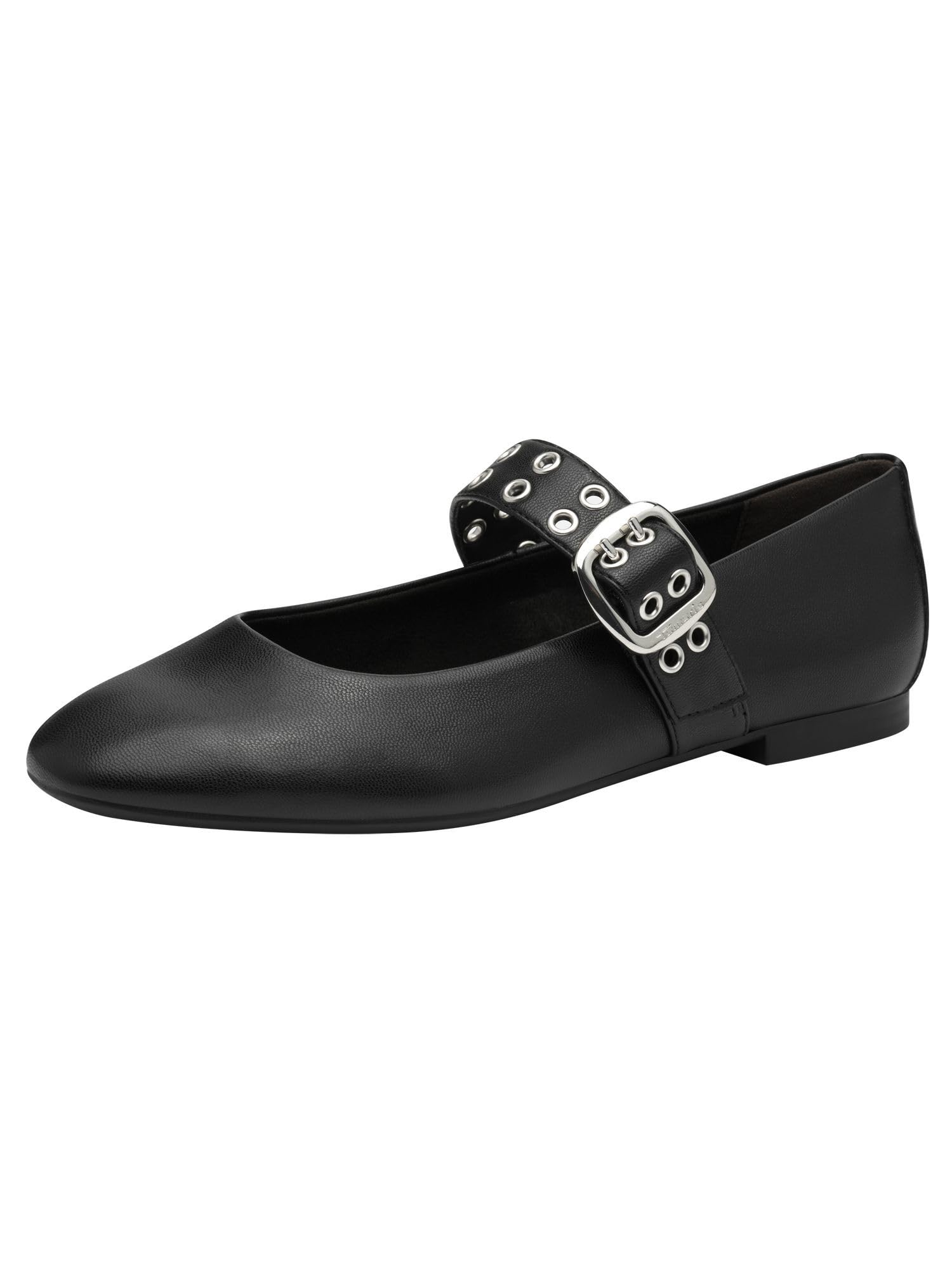 Tamaris Ballerina Women's Vegan Elegant, Black, 6.5 UK