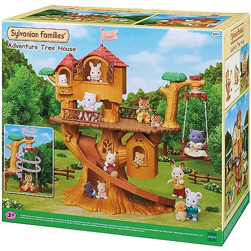 Sylvanian Families - La cabane dans les arbres - Set + de 3 accessoires - Plongez dans l'univers de la famille Sylvanian - Figurines animaux miniatures - Jouet enfant 3 ans et + - 5494