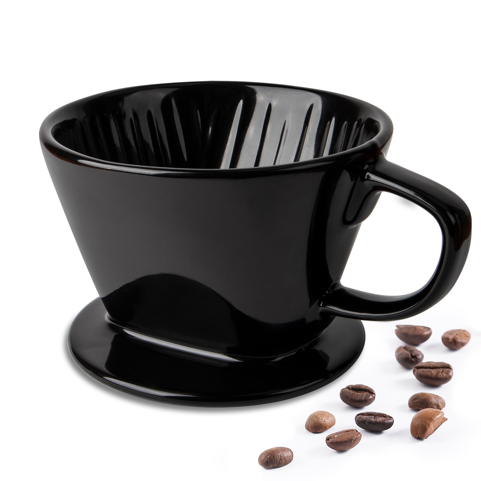DOWAN Coffee Dripper, Porcelain Coffee Filter Cone, Size 2 — image 1