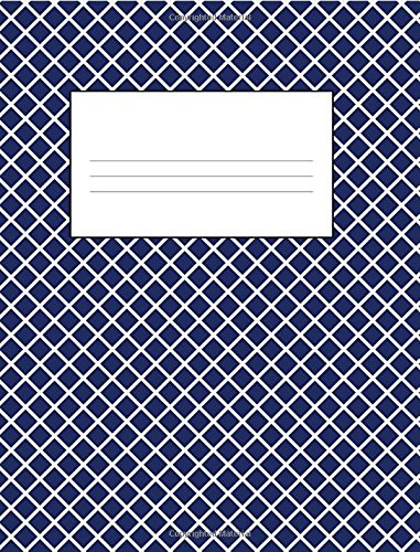 Carnet de composition bleu marine pour ne plus perdre vos notes : format 18,8x24,6 cm