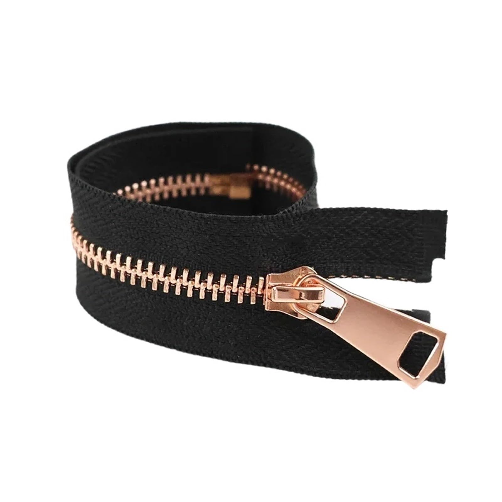 5 Sztuk # Metalowe Zamki 15-25cm Close-End 30-80cm Open-end Błyskawiczne Torba Odzież Zestaw Do Naprawy Zamka Błyskawicznego Akcesoria Toreb(BlackRoseGold,OpenEnd-70cm)