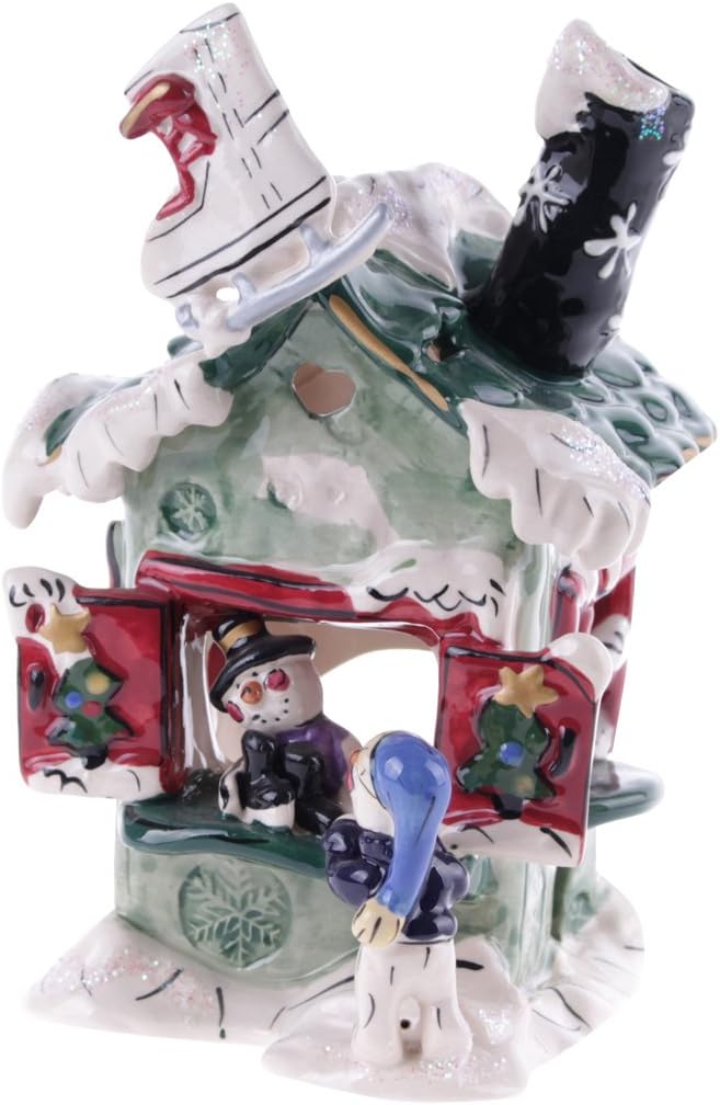 5.3"" x 4.5"" x 7"" Frosty's Skate Rental Candle House, Multi (995047)