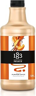 1883 Pumpkin Spice Sauce – 1.89L Bottle – Authentic French Sauce – Warm Spiced Pumpkin Flavor – Perfect for Lattes, Desserts & Fall Recipes