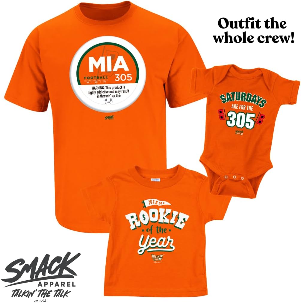 Smack Apparel Miami Football - Highly Addictive T-Shirt for Miami College Fans (SM-5XL) - Image 5