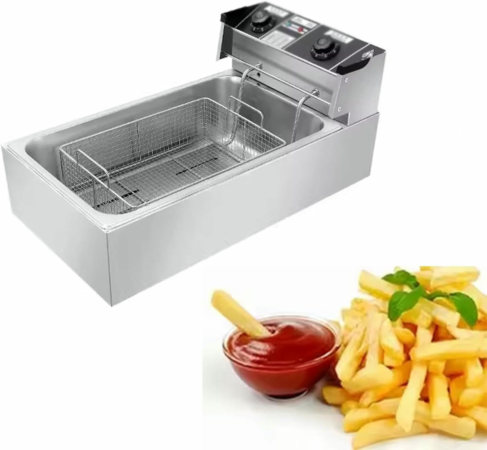 Friteuse commerciale de grande capacité au contrôle thermique précis