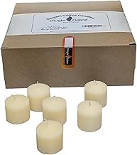 D'light Online Elegant Creamy Ivory Unscented Votive Candles - for Birthdays, Baby Shower, Home Decoration and Weddings (Ivory, 10 Hour - Set of 72)
