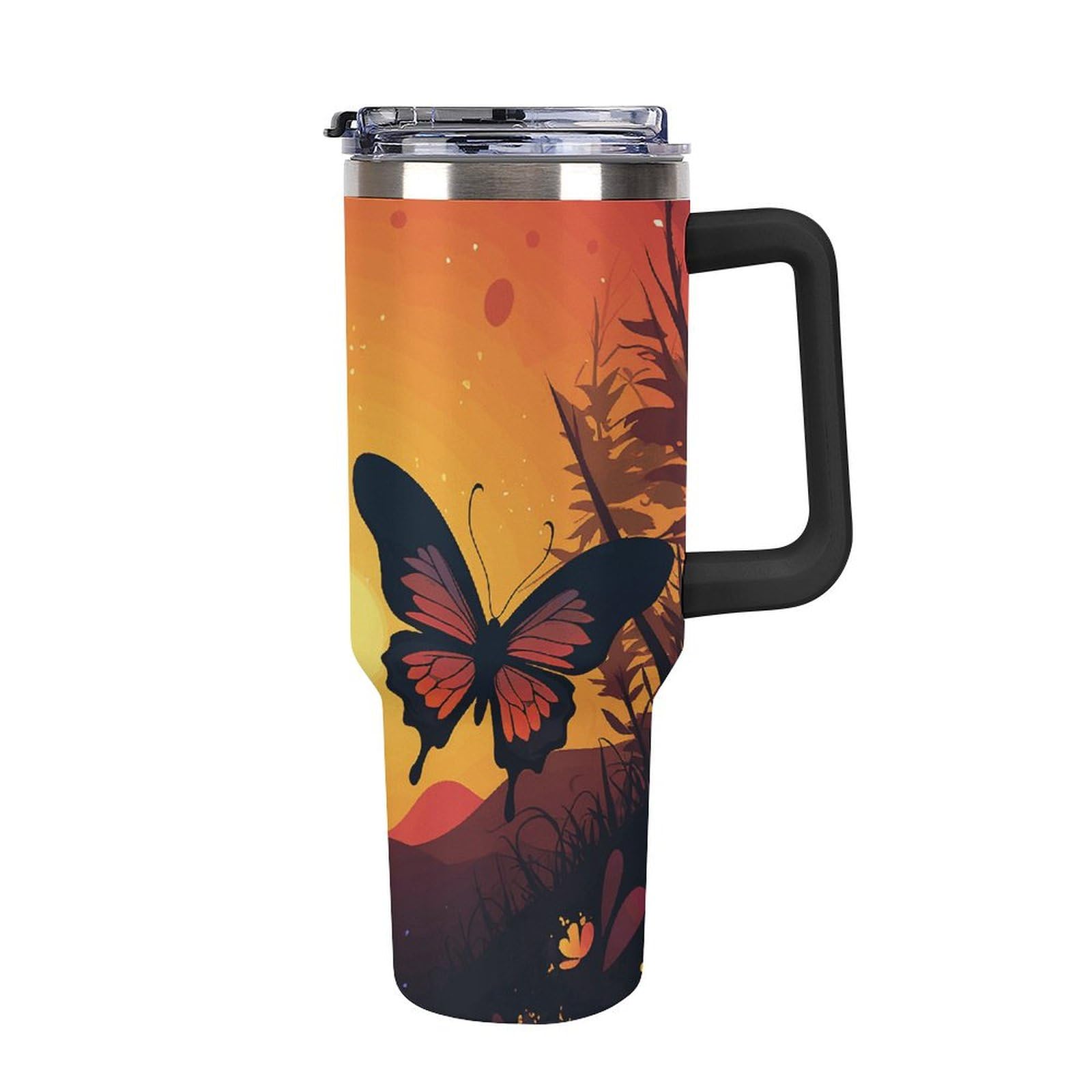 Porte-gobelet de voiture étanche fini les salissures grâce aux papillons