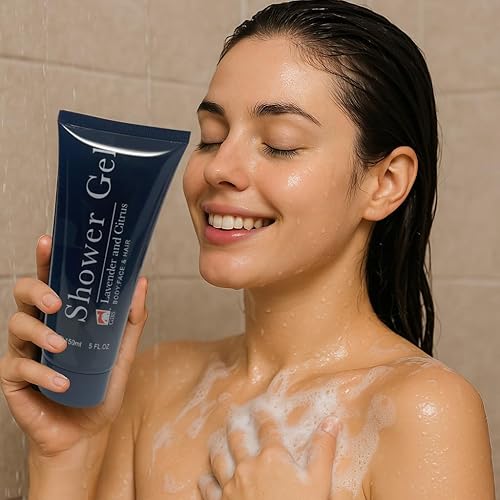Miniatura 4 de G.B.S Gel de ducha y jabón corporal de lavanda y cítricos, para hombres y mujeres, para uso diario, 3 en 1 para cuerpo, cara, cabello, fresco,