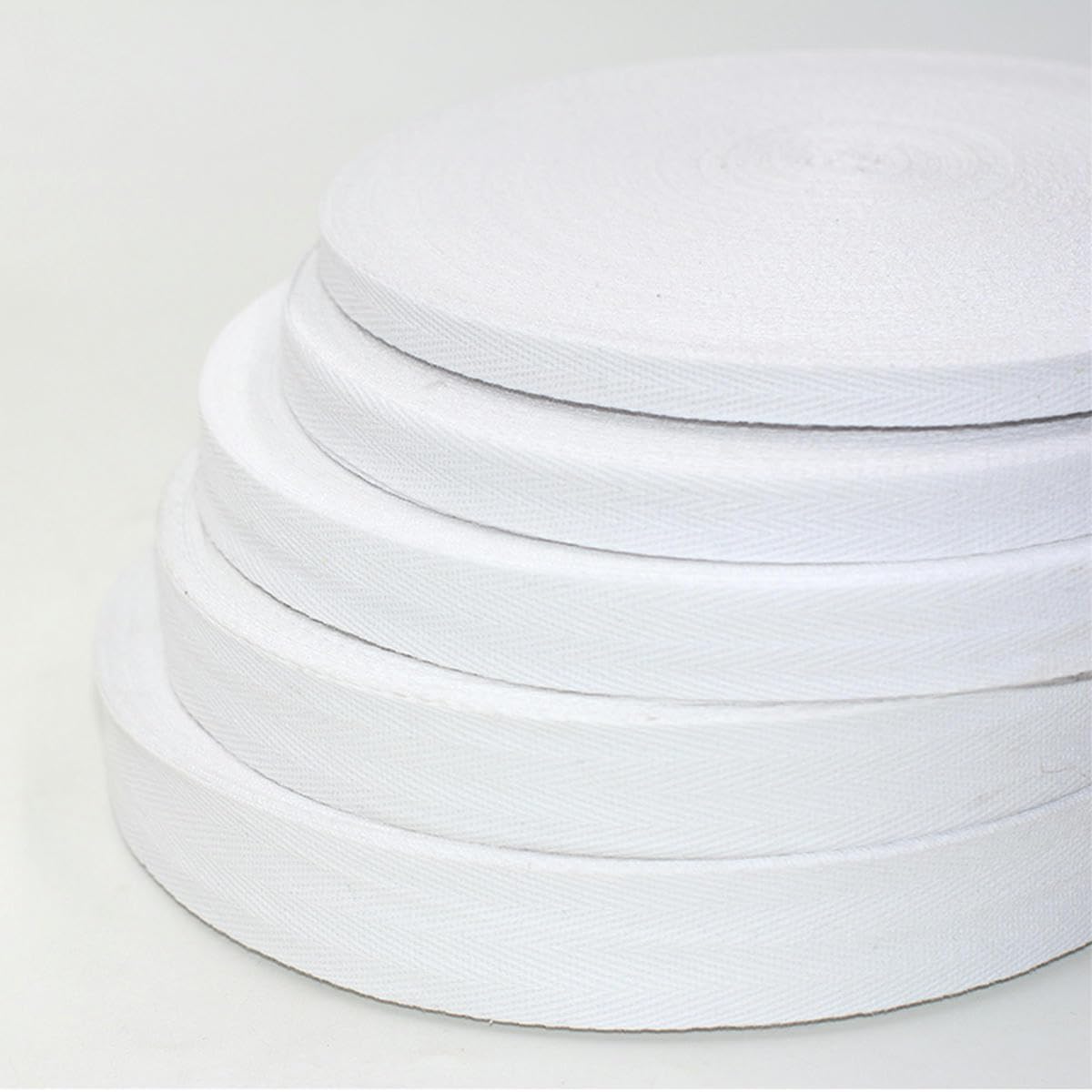 Cinta de algodón ecológica de 50 yardas, cinta para bolsa, cinta para coser, encuadernación al bies, accesorios para manualidades DIY-30mm