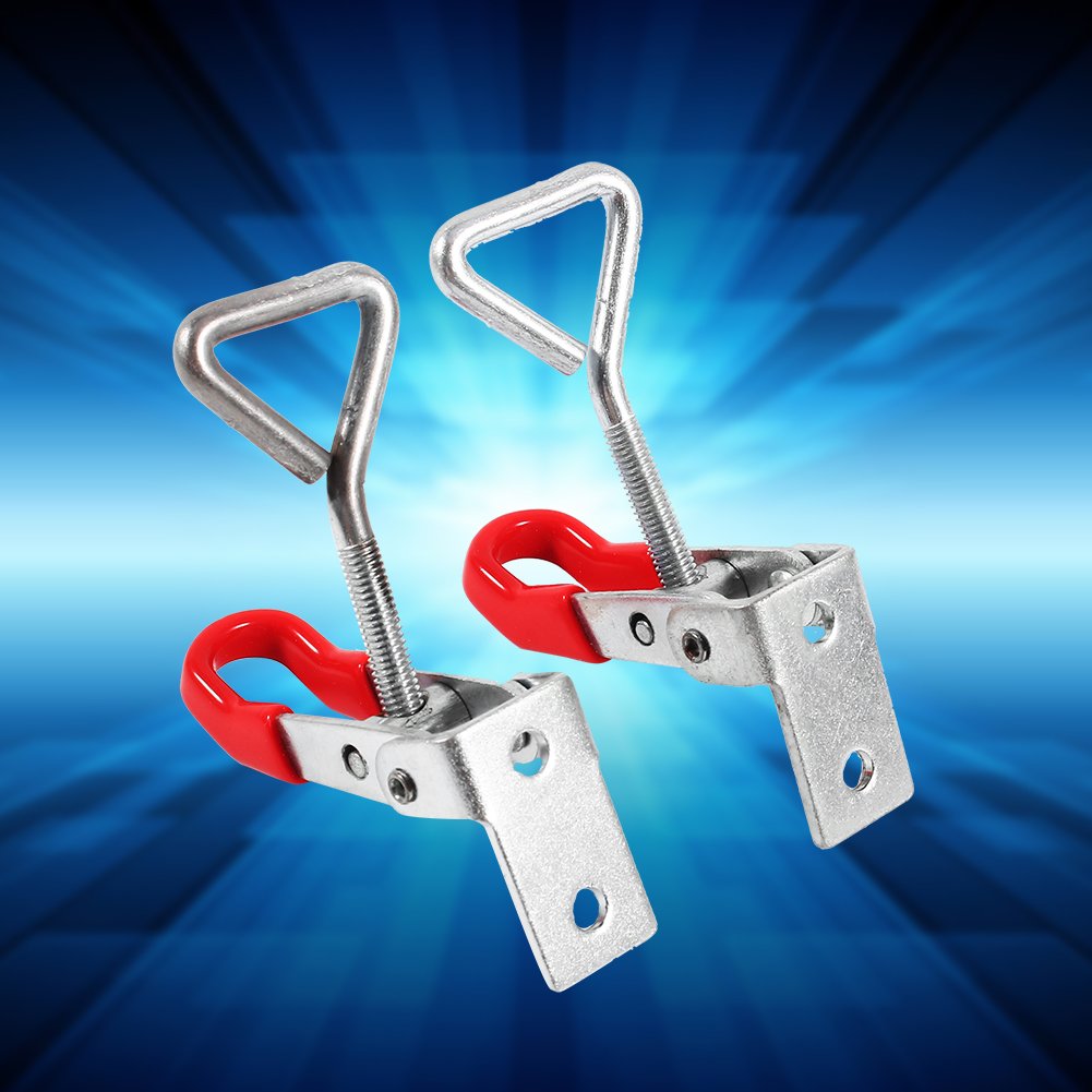 Lock Clamp, Heavy Duty Set of 2 Cabinet Boxes Lever Handle Toggle Power, Garden Hand Tools Hasp DK056 Catch Metal Drawer