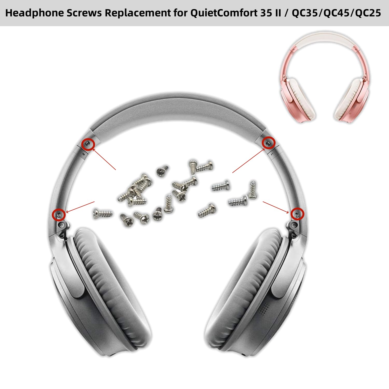 Amazon.co.jp: KOMITASUI ヘッドホンネジ交換用 Bose QuietComfort 35