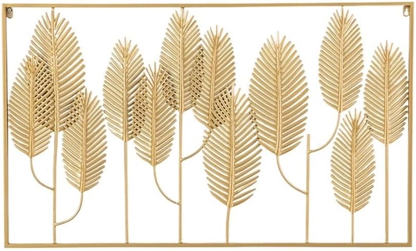 Iron Leaves Living Room Wall Hangings Dining Light Luxury Metal Decoration