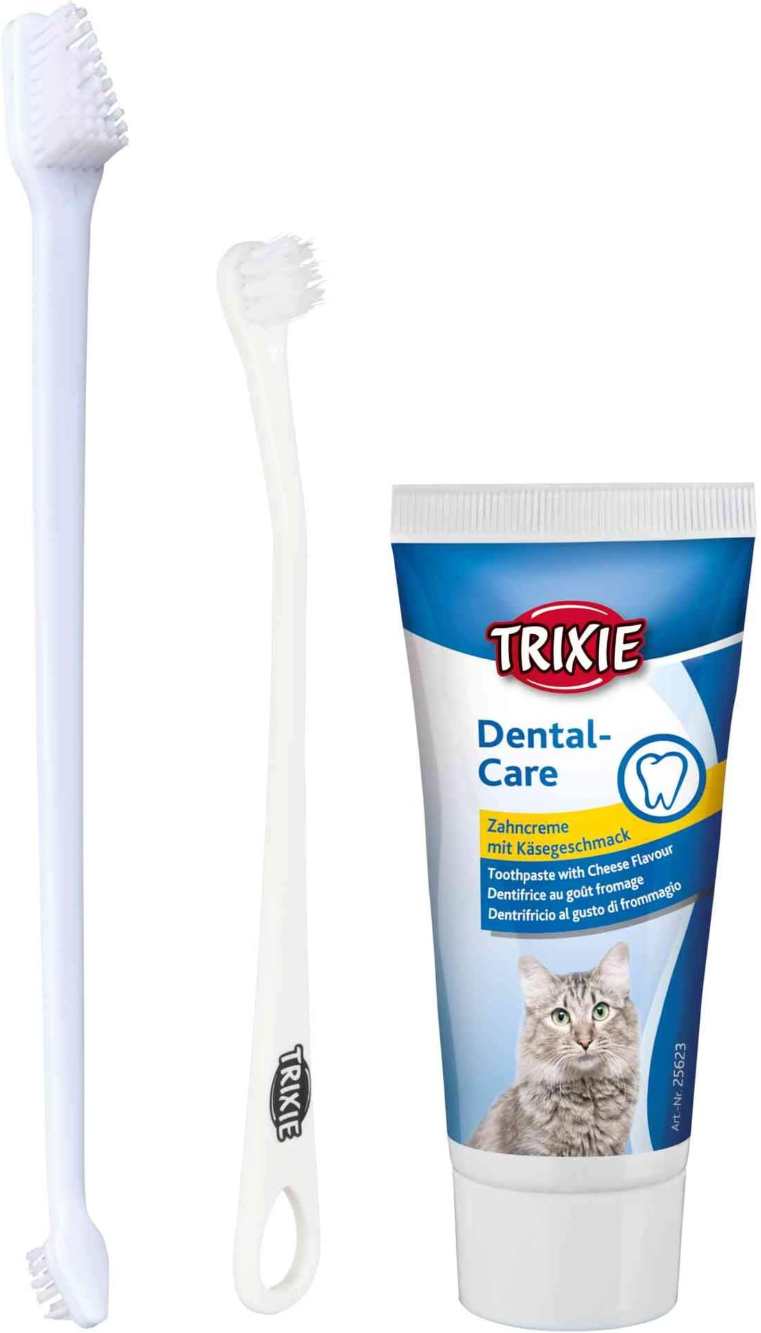 Cats Dental Hygiene Set - Cat Toothbrush and Toothpaste