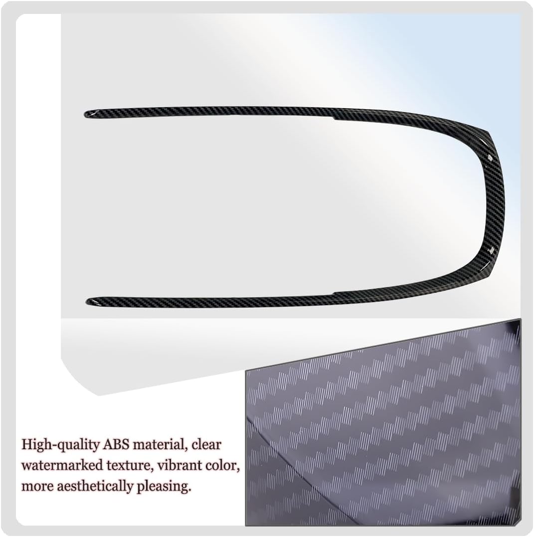 Car Gear Shift Panel trim, for Chevrolet Malibu 2016 2017 2018 2019 2020 2021 2022 2023 2024 - ABS Carbon Fiber Grain Sport interior trim full set Accessories