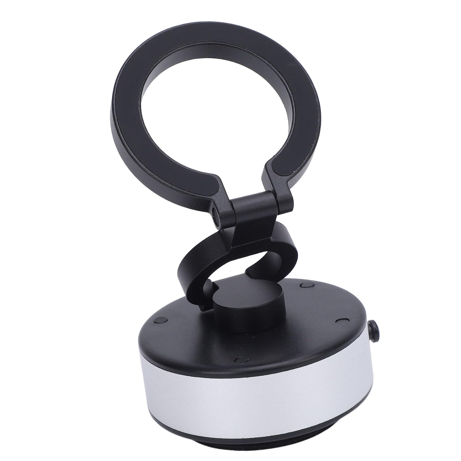 Cryfokt Supporto Magnetico Elettrico per Telefono da Auto, Girevole a 360 Gradi, Supporto a Ventosa, da Tavolo Pieghevole con Braccio a 3 Sezioni per Cruscotto, Forte Presa Magnetica (SILVER)