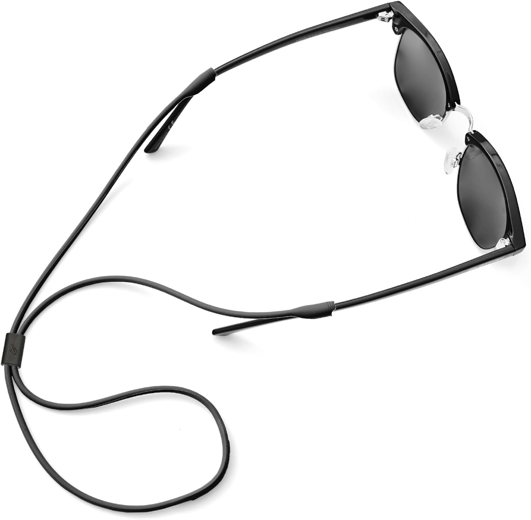 Premium Silicone Sunglasses Strap, Adjustable Glasses Retainer with Unique Passthrough Design – Universal Fit