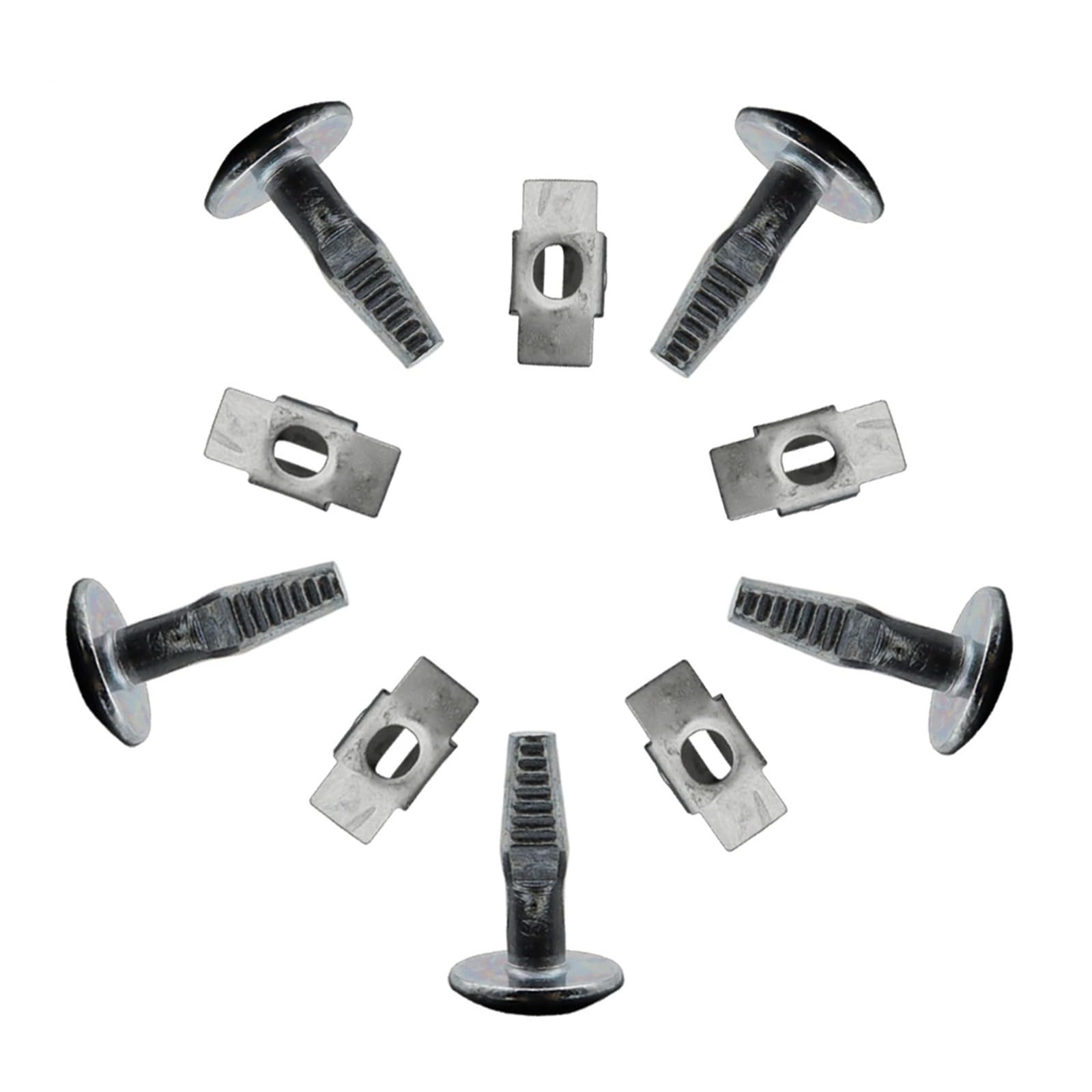 FDCSKINX 10PCS Compatible 206 207 407 807 C2 C5 Car Engine Undertray Cover Clips Bottom Shield Guard Metal Screws Bolts Fastener