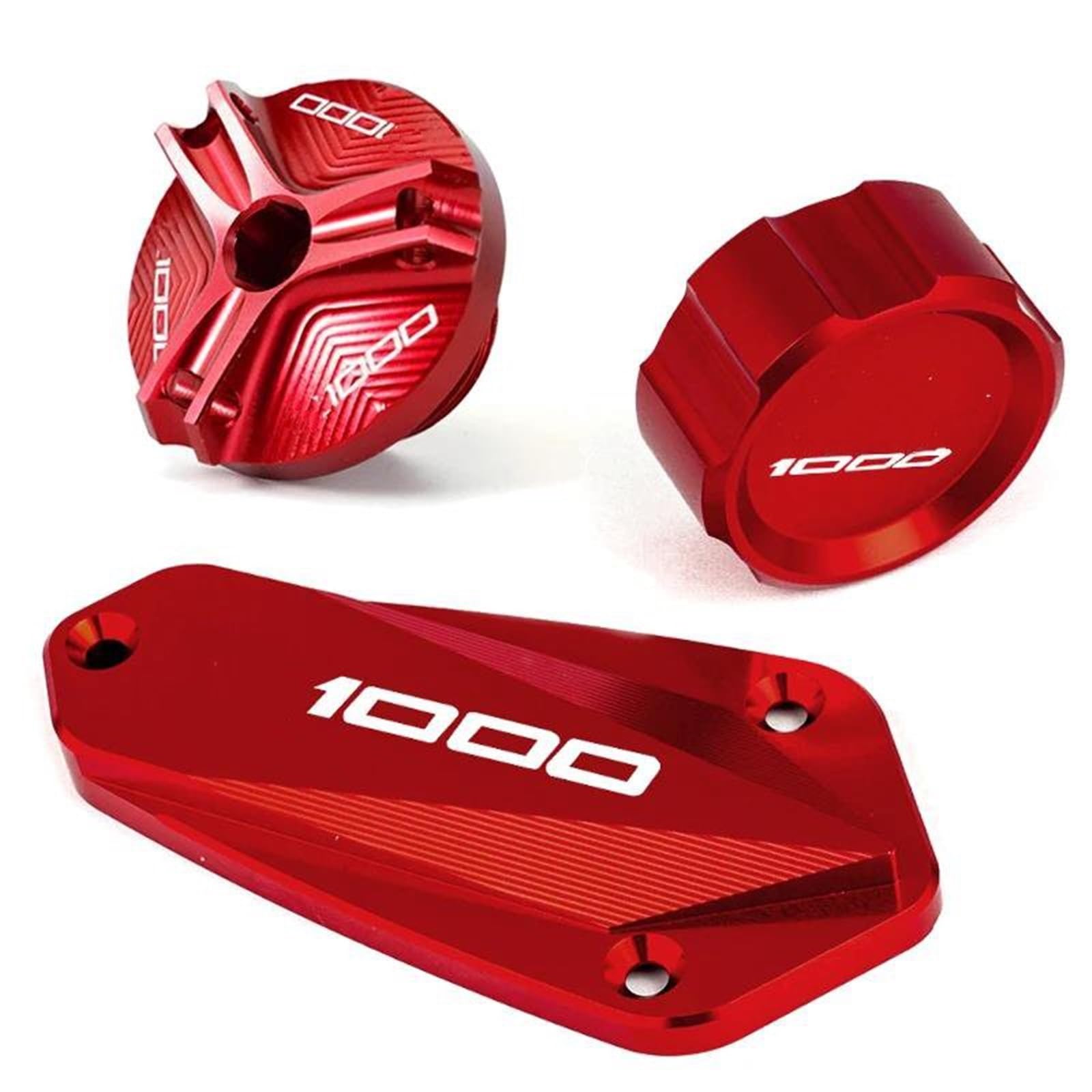 Accesorios Para Motocicleta, Cubierta De Depósito Líquido Frenos Delantero Y Trasero Tapa Llenado Aceite Para KAWASAKI Z1000 /R 2011-2019 moto | A set Red
