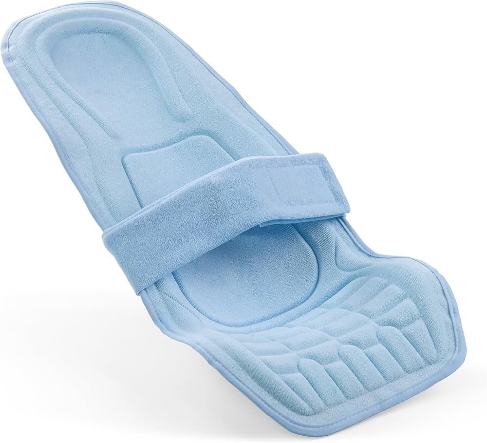 Mommas Baby Soft Infant Carrier Cushion – Soft & Comfortable Newborn Support Seat with Safety Belt | Portable Baby Sleeping & Carrying Pad for 0-6 Months (Blue)-image-46
