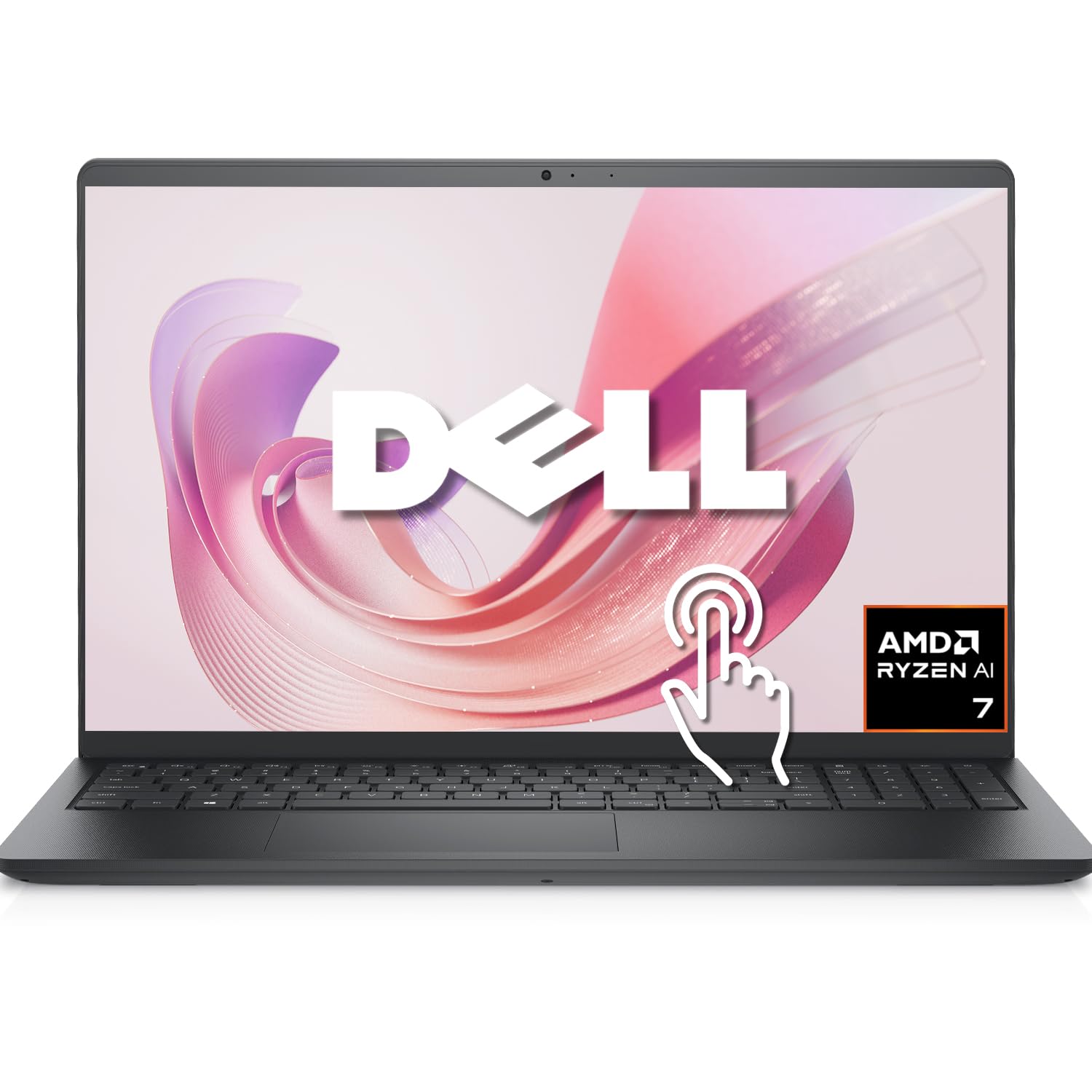 Dell 16 AI Laptop, 16" FHD+ Touchscreen (1920x1200), AMD Ryzen 7 250 High-Performance Processor, 32GB DDR5, 2TB PCIe SSD, Copilot PC, WiFi 6, FHD Webcam, Backlit Keyboard, Windows 11 32GB RAM | 2TB SSD