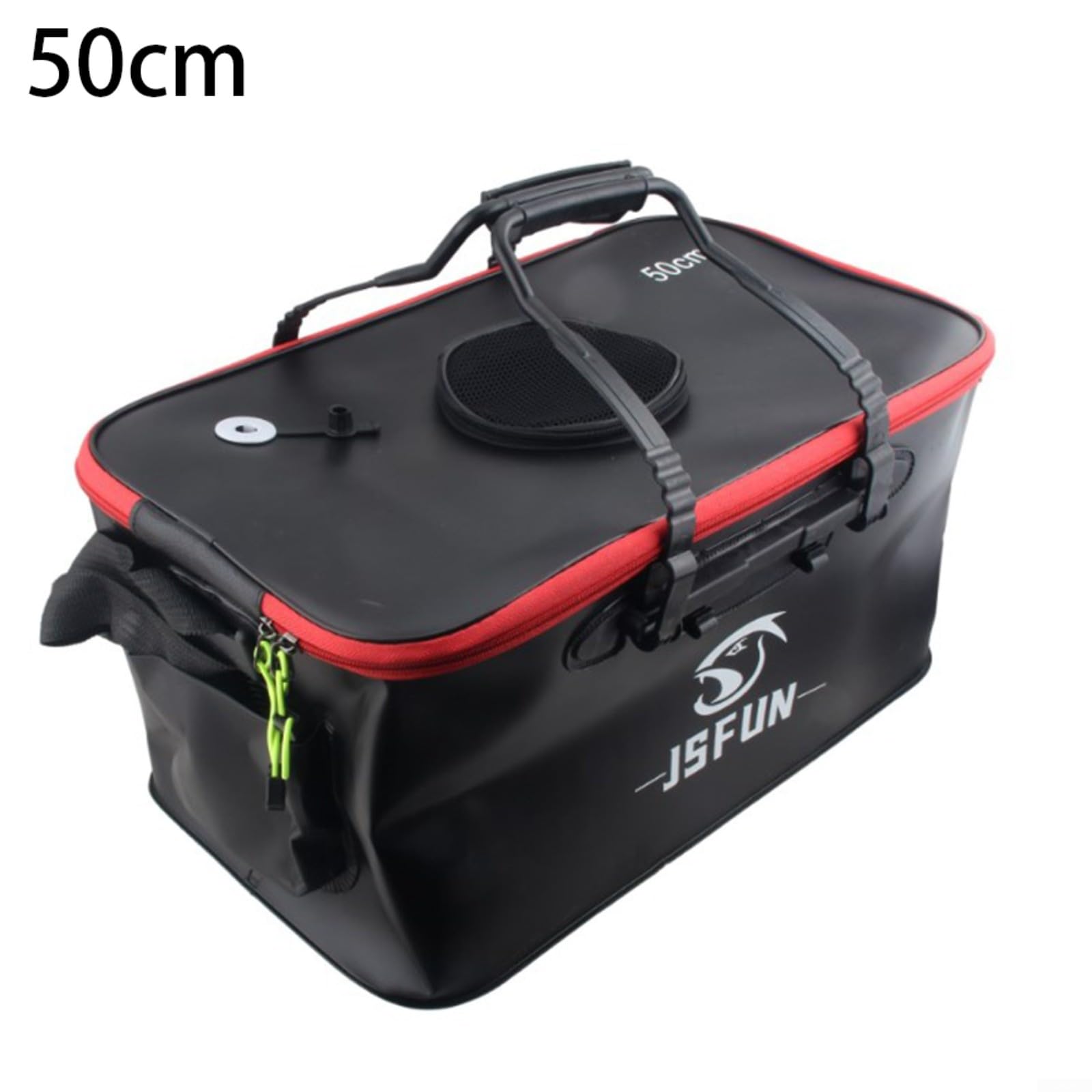 BlissfulAbode Secchio pieghevole in EVA, scatola per pesci vivi, contenitore multifunzionale per pesci vivi (50 cm)