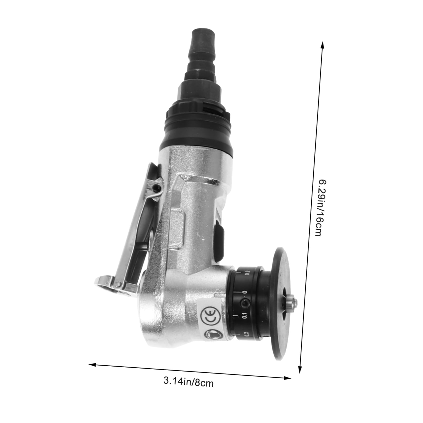 DOITOOL Mini Biseladora Neumática de Alto Rendimiento para Materiales Metálicos Profundidad Ajustable 0.1-0.9 Mm