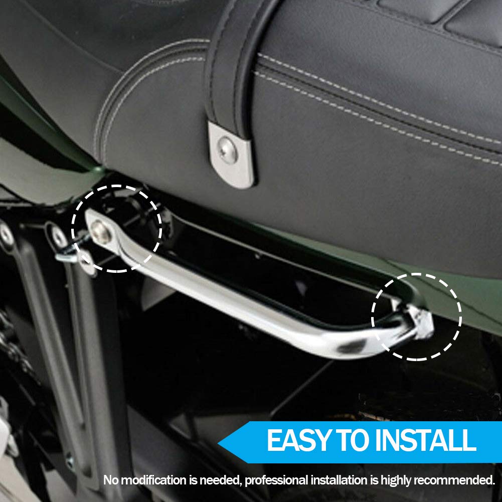 Motorrad Stahl Sozius Haltegriff Sitz Seitenhandlauf Griff Kit für Z900RS Z900RS Z900RS 2017-2023 Z950RS Z950RS Z950RS 2017-2021 Motorrad Zubehör (Schwarz)