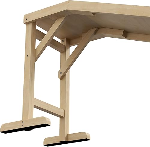 Miniatura 9 de PawHut Rampa para perros para cama, rampa para mascotas para perros con alfombra antideslizante y plataforma superior, 74 x 16 x 25 pulgadas, natural