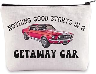 BWWKTOP Song Lyrics Cosmetic Makeup Bag Music Album Gifts Nothing Good Starts In A Getaway Car Zipper Pouch Bag Singer Merchandise, Nothing Good, Bag