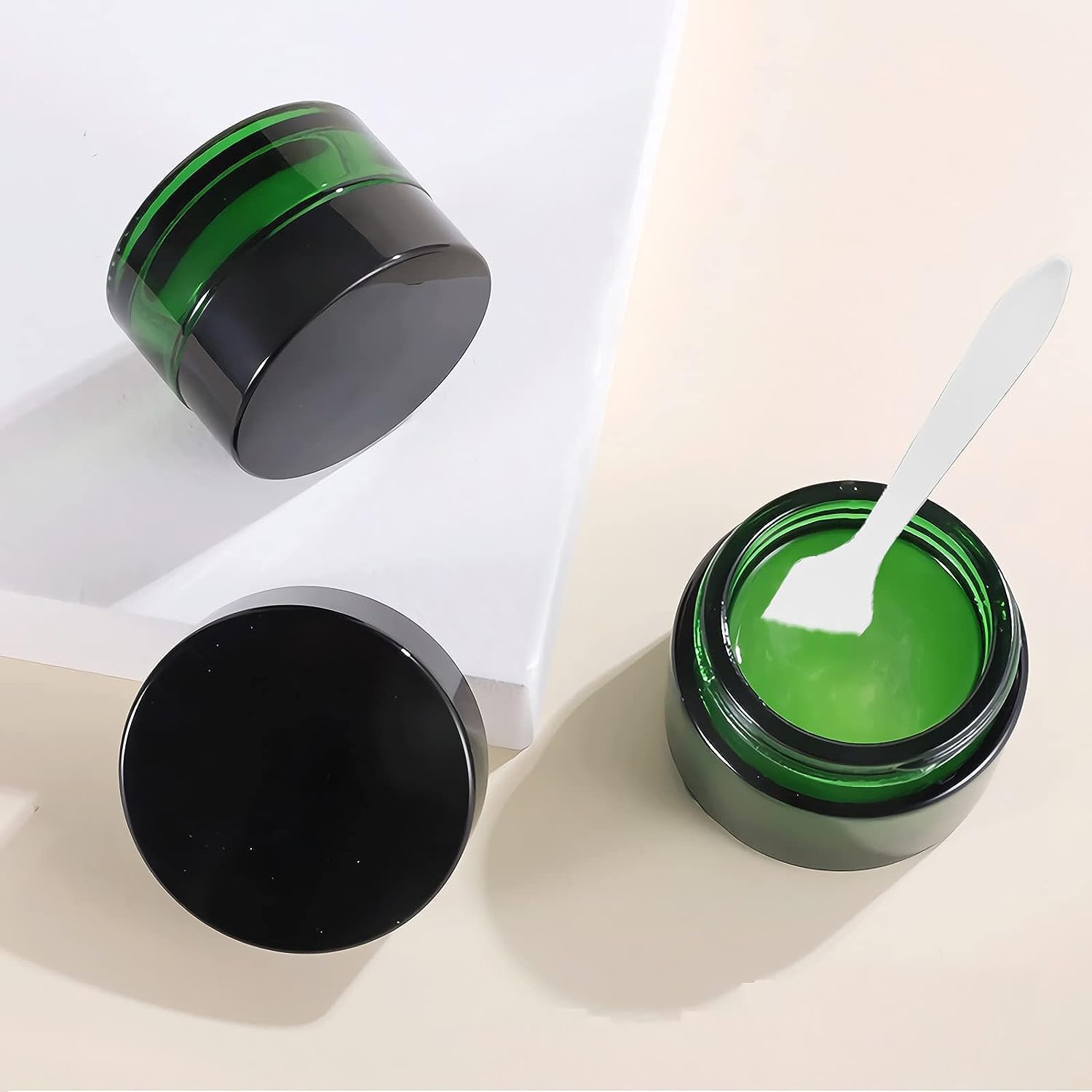 Confezione da 4 contenitori vuoti for crema for il viso con(Gold,20ml)