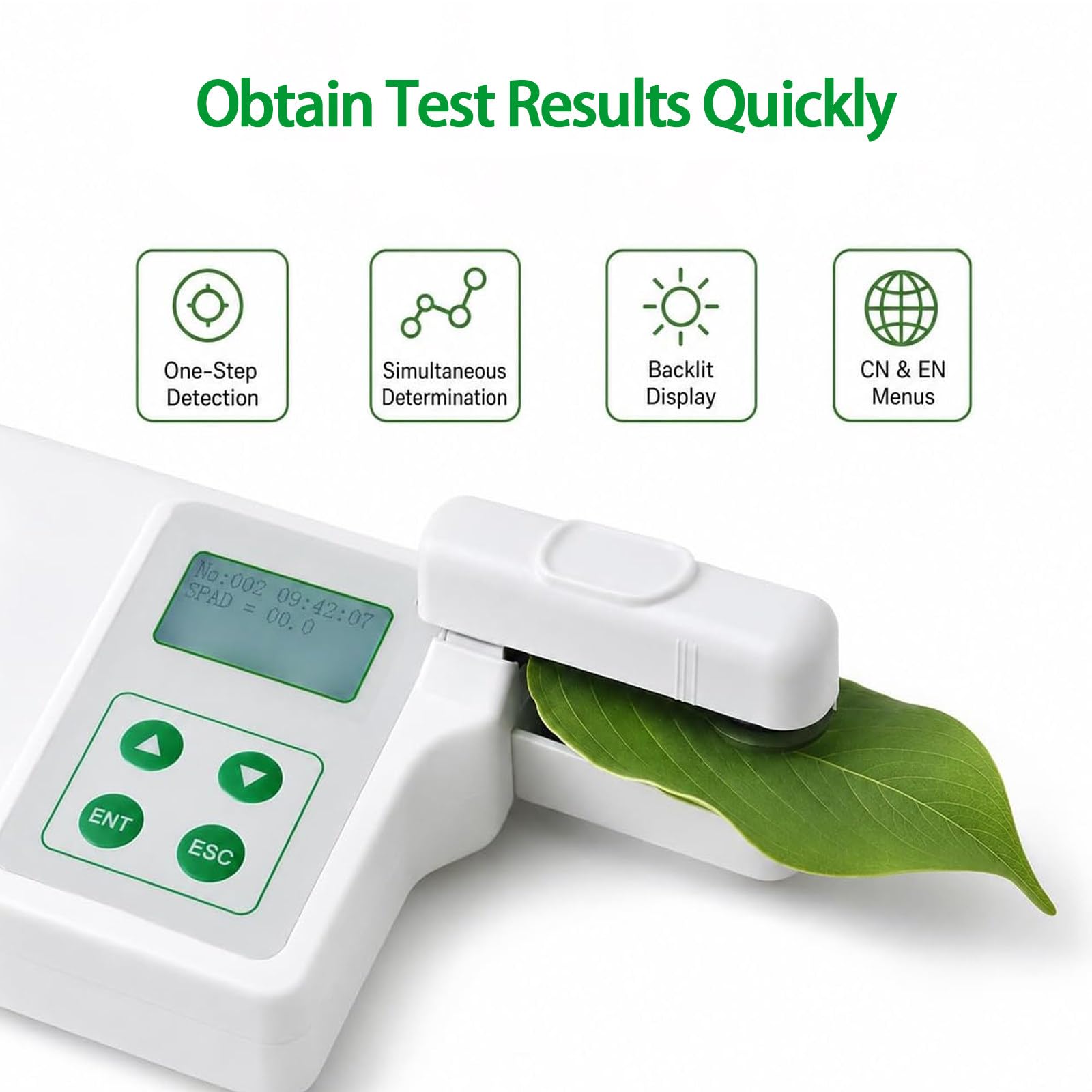 Chlorophyll-Messgerät, Spad-Tester Für Pflanzenblätter B