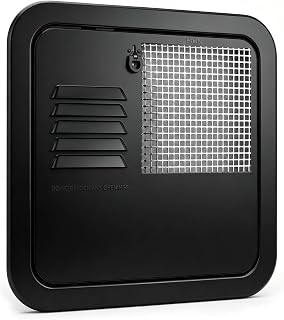 RV Water Heater Access Door Black Exterior