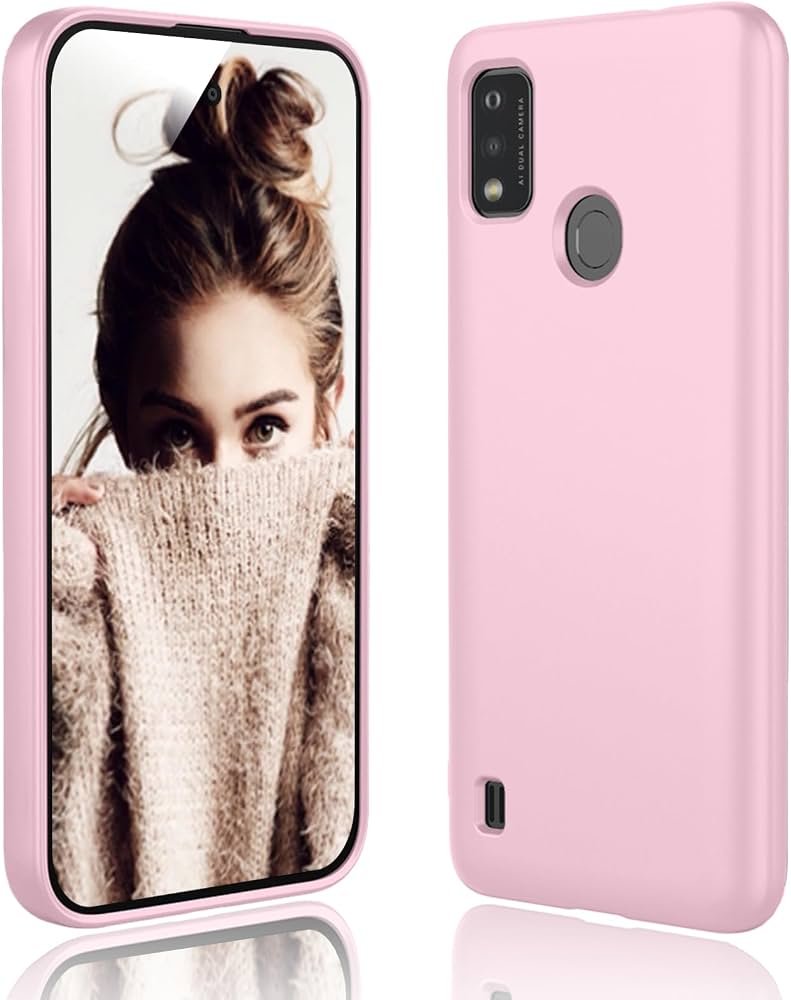 Cover ZTE Blade A51 Nera + 3 Pellicole In Vetro Temperato - Custodia Morbida In TPU Antigraffio E Antiurto - 3