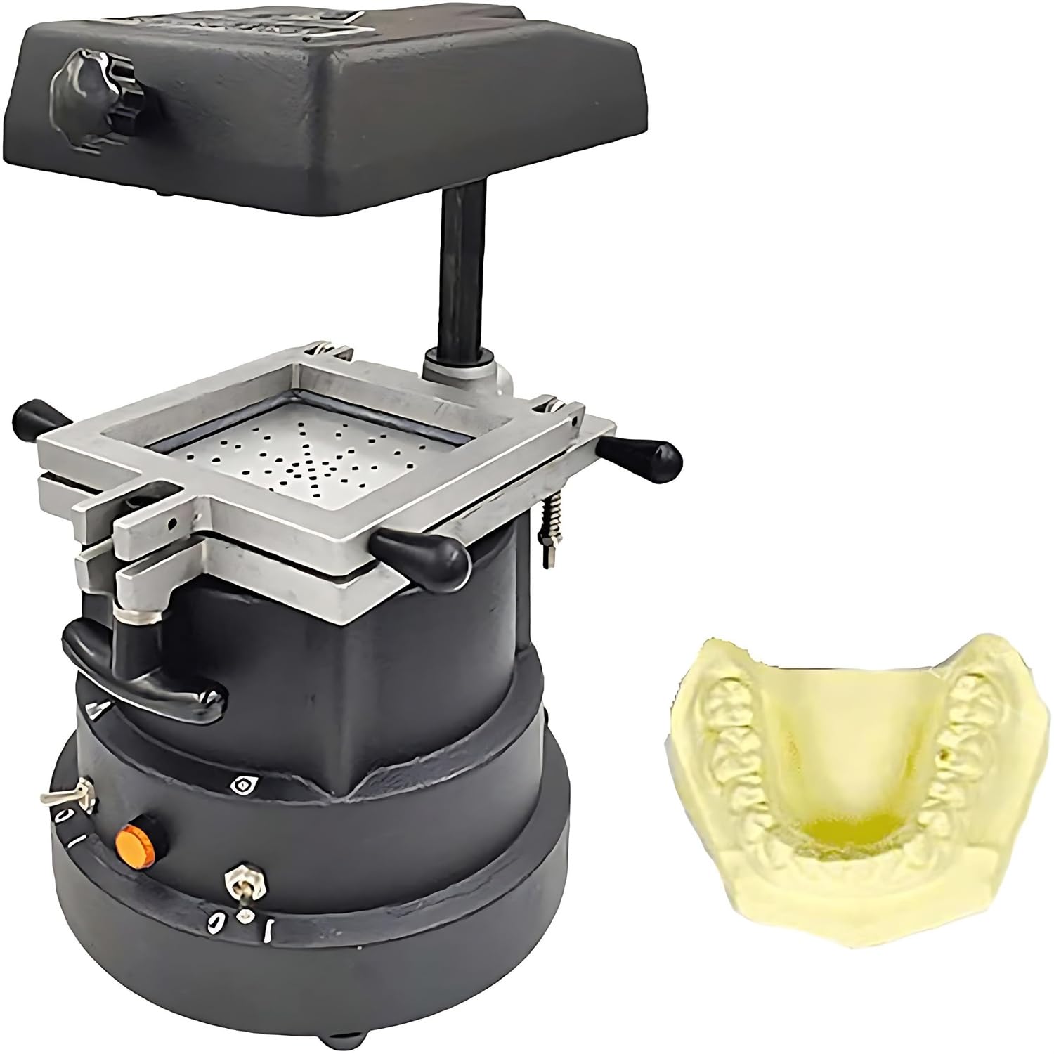 Vakuumformmaschine Zahnärztliche Labore, 1200 W Verstärkte Adsorption, Kieferorthopädische Retainer, Laminiergerät, Vakuumform-Diy-Zahnprothesen-Set Für Kieferorthopädische Laborausrüstung