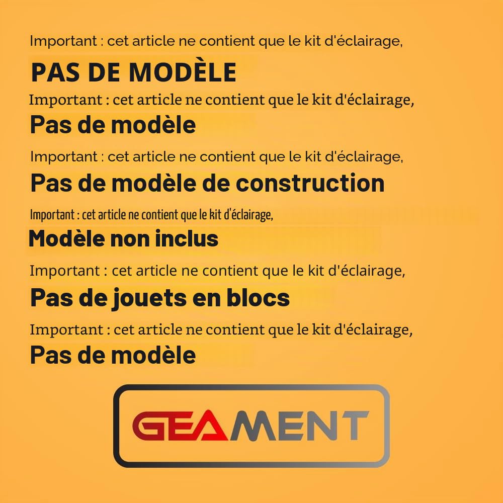 GEAMENT 2024 Jeu De Lumières Compatible avec Lego 75379 R2-D2 (2024) (Modèle de Bloc Non Inclus)