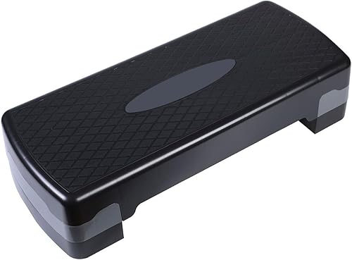 Plataforma de escalón aeróbico para ejercicios con altura ajustable, escalador de escaleras plegable con superficie de goma antideslizante para uso