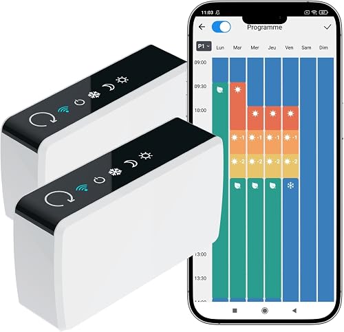 Pack de 2 Contrôleurs connectés pour radiateur électrique Konyks 
